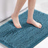 H.VERSAILTEX Non Slip Bath Mat for Bathroom, Luxury Chenille Ultra Soft Rugs 24x36, Washable Dark Teal