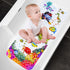 yuxiaoshi 40 16 Inch youxiaoshi Baby Bath Mat, Bathroom Bathtub Mat for Kid's, Cartoon Bath Tub Shower Mat with Drain