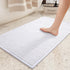 Color&Geometry Chenille Rubber Backed Bathroom Rugs - Non Slip, Absorbent, Quick Dry, Washable, 17"x29.5" Standard Bath
