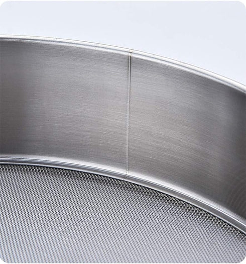 40 9.84 inch 1.97 inch Falytemow Flour Sifter Round Flour Sieve Strainer with Mesh Premium Rustproof Stainless Steel
