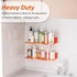 15 Inches 2 Pack, Sezanrpt Orange Acrylic Wall Shelves L Shape Floating Shelf, Perspex Wall Mounted Shelves for Home
