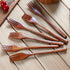 AOOSY Wooden Forks Set of 6, Eco-friendly Japanese Wood Salad Dinner Forks, Reusable Handmade Natural Flatware