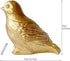 Golden Bird Statue, Animal Figurine Home Decor, Bird Sculpture for Home Office Desktop Bookshelf