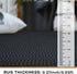 KOZYFLY Washable Area Rug 2x3 Ft: Small Indoor Door Mat with Rubber Backing, Braided Cotton Carpet for Bathroom Kitchen