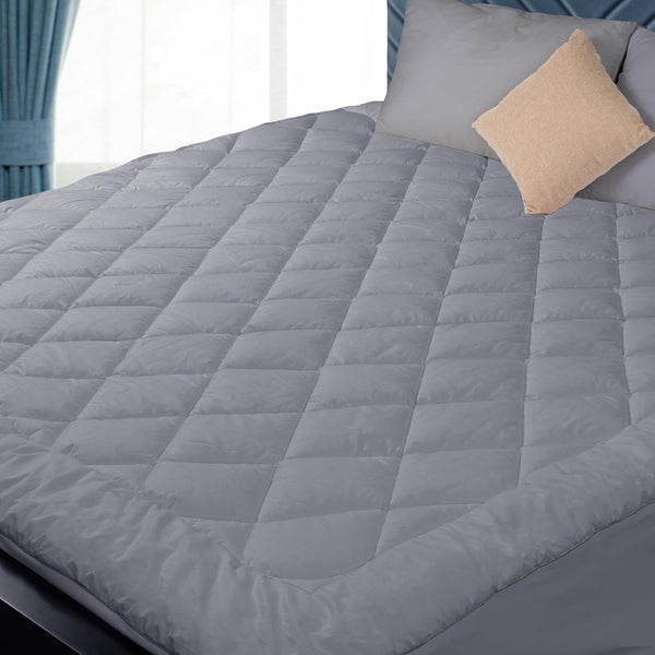 Twin XL Size Mattress Pad Cotton Top Cover for College Dorm, Quilted Fitted Protector with Deep Pocket