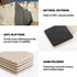 Set 5, 4" Koville Marble Coasters of Square Coasters with Holder for Drinks, Cup Coaster for Coffee Table Home Office