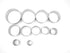 11 Piece Graduated Sizes Fluted Edge Round Pastry/Cookie Cutter Set - Heavy Duty Stainless Steel with Tin Storage Box