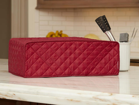 Covermates Keepsakes Griddle Cover, Dust Protection, Stain Resistant, Washable Appliance Cover, Red