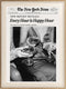 ASTRDECOR Framed Trendy NewsPaper Wall Art - Every Hour is Happy Hour,