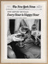 ASTRDECOR Framed Trendy NewsPaper Wall Art - Every Hour is Happy Hour,