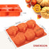Pumpkin Muffin Mold 3 Pack Pumpkin Cake Pan Silicone Molds, Mini Cake Trays Thanksgiving Halloween Baking Molds Cupcake Pan Hot Chocolate Bomb Mold for Thanksgiving Fall Baking by Yomvzake