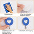 Wooden Double Heart-Shaped Self-Adhesive Hooks, 5pcs Key Holder Coat Hook for Home Office Hotel Wall Decoration