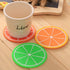 7 Pieces Fruit Slices Silicone Coasters - Non-Slip, 240 Heat Resistant, Unique Cup Mats for Drinks, Coffee, Bowl