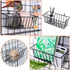 3 Pack Wire Baskets, Wall Grid Panel Hanging Storage Baskets for Kitchen, Bathroom, and Bedroom Organization