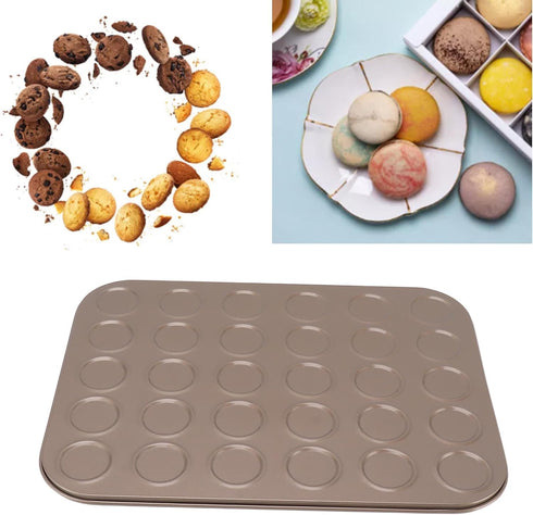 Pssopp Muffin Top Pan, 30 Hole Carbon Steel Bakeware for Cupcakes, Yorkshire Pudding, Pies, Muffins