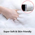 Softlife White Small Faux Fur Sheepskin Throw Rug, Fluffy Shag Fur Chair Cover Pad, Washable 20" x 20"