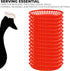 Red Plastic Food Baskets, 36-Pack Oval Serving Trays for Burgers, Fries & Sandwiches