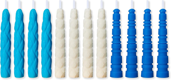 Papyrus Birthday Candles, Aqua, 12-Count