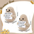TOYMIS 2pcs 3inch Mini Funny Positive Life Potato, Interesting Knitted Wool Potato Doll Creative Cute Funny Knitted