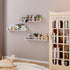 23.6 Inch Set 3, Fixwal Nursery Book Shelves, Floating Bookshelves for Wall of Baby Nursery Decor, Solid Wood Wall