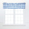 C&F Home Franklin Cornflower Blue Gingham Checkered 100% Cotton Single Window Valance Curtain 16" x 72"