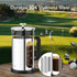 French Press Coffee Maker, 304 Stainless Steel Cold Brew with 4 Filter, Heat Resistant Borosilicate Glass, 34ounce,