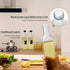 4 Pack 17oz 500ml BAKHUK Olive Oil Dispenser Bottles, Clear Glass Vinegar Cruet with Pourers and Funnel for Kitchen