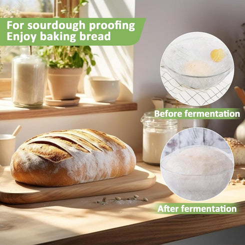 100 Bowl Covers for Bread Proofing, Large Plastic Wrap for Sourdough Baking, Reusable Plate Covers