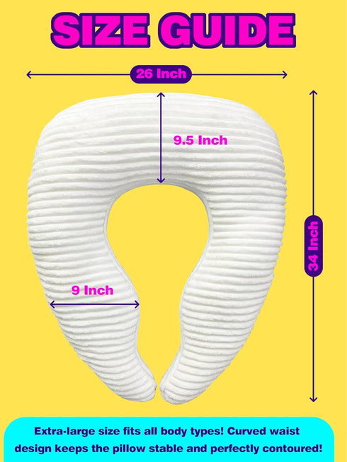 MIJIMO Setting Gaming Crochet Pillow for Lap Support Lap Desk Pillow in Bed or Sofa, U-Shaped Arm Pillows