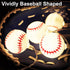 9.9ft 20LED 2 Yayfazy Baseball Decor String Lights, Battery Operated Mode with Sports Room Decor Lights for Boys