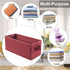 CD Storage Boxes - 2 Pack Case Storage, Holds 30 CDs in Jewel Cases, 60 in Slim Cases, 165 in Sleeves (2pack-red)