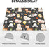 Farm Animal Dish Drying Mat for Kitchen Counter, Cute Microfiber Absorbent Reversible Drainer Rack Pad, 18 x 24 Inch