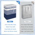 BlissTotes 3-Pack Laundry Basket, Waterproof Hamper, Collapsible Tall Clothes Hamper, Gradient Blue, 125L