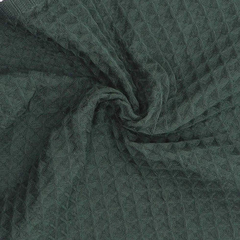 100% Natural Cotton Kitchen Towels, Classic Waffle Weave Dish Cloths, Set of 6, Soft Ultra Absorbent (Blackish Green)
