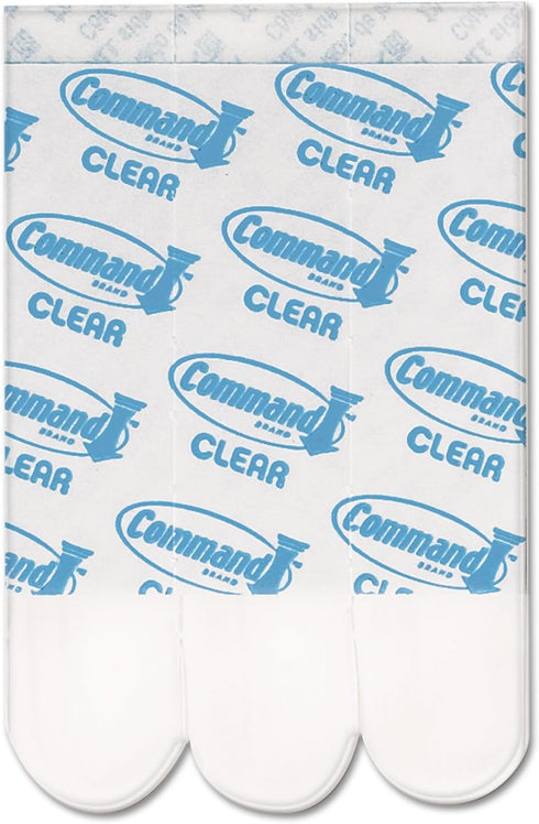 Command Clear Refill Strips, 17021CLRES, 5/8 x 1 3/4, 9 Pack