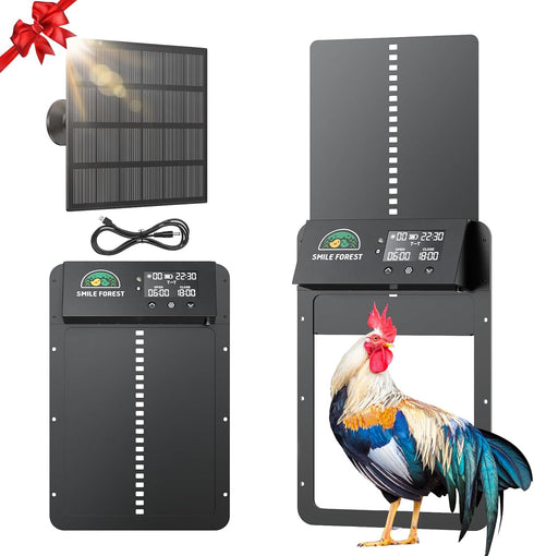 Automatic Chicken Coop Door with Light Sensor & Timer Control - Multi-Mode