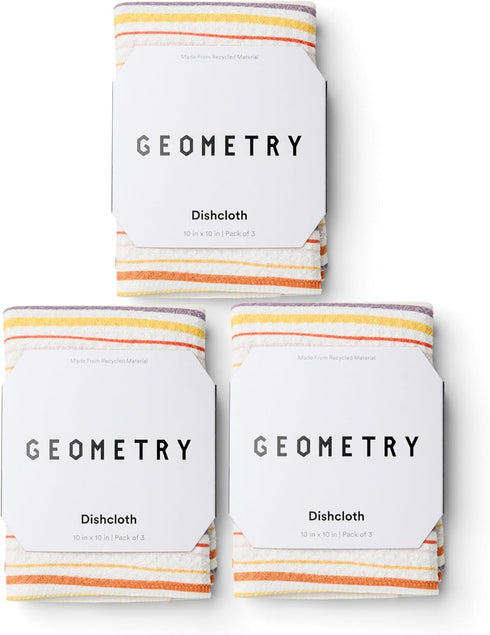 GEOMETRY Kitchen Dish Cloths - Quick Dry Dishcloths for Kitchen - Premium