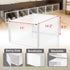 6 Closets AJP Distributors Collapsible Stackable Shoe Organizer Racks for and Entryway Shoes Storage Cabinet Storage