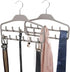 FairyHaus Belt Hanger Organizer 2 Pack, Non-Slip Tie Rack Holder for Belts, Ties, Jewelry, Scarves
