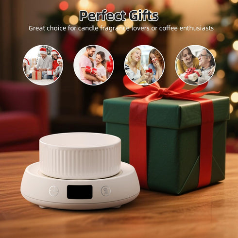 1-9H Coffee Mug Warmer for Desk with Auto Shut Off, Electric Cup Candle Wax Melter Warmer with Timer, Smart Mug Warmer