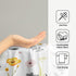 Imiss 14.4 28.3 Inch SpaSet 2 Grey Yellow Poppy Floral Hand Towel x Watercolor Botanical Leaf Fingertip Towel Bath