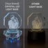 3D 3D Crystal LED Light Base for Glass Art, Multicolor Changing Pedestal Stand with AC Power, Lighted Base for Crystal