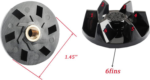 SPB 456 2B Blender Blade with SPB7-20TXN Coupling - Compatible with Cuisinart Powerblend Duet Parts Replacement