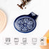Porcelain Spoon Rest, Ceramic Utensils Holder for Kitchen Counter and Stove Top, Modern Farmhouse Decorative, Navy