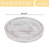 Countertop Romadedi Rustic Wooden Tray Candle Holder - Round Wood Decorative Pillar Candle Tray for Coffee Table