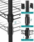 3-Tier 3 ULGR103B01 SONGMICS Bathroom Shelf, Storage Rack for Small Space, with PP Shelf Liners, Removable Hook