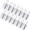 JANYUN 120 Pack Heavy-Duty Hook Clip Set, Metal Curtain Clips for Home Party Decoration, Silver