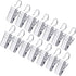 JANYUN 120 Pack Heavy-Duty Hook Clip Set, Metal Curtain Clips for Home Party Decoration, Silver