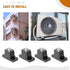Mini Split Wall Mounting Bracket 4 Pack, Rubber Vibration Isolator for Air Conditioner, Shock Absorbing Pads