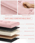 Office,12.2 16.1 12.2 Inches, 200 Pink,UASND03P ABHENG Folding Storage Ottoman, Velvet Storage Bench, Footrest, Foot